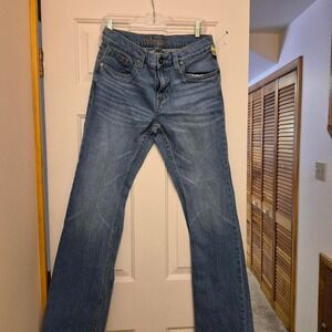 Cody James Mens Blue Straight Leg Denim Jeans Western Cowboy Workwear